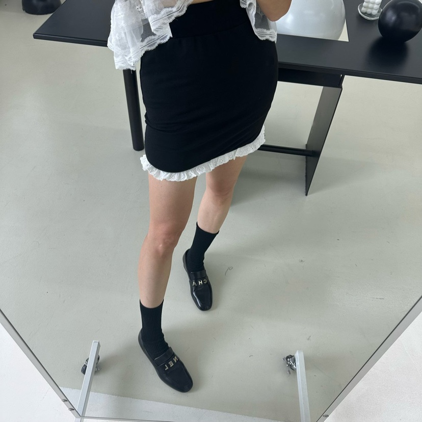 MABEL-Q直郵韓國代購㊣女裝新款熱賣休閑人氣25春夏時尚短裙SOUIT by mabel-Q短裙