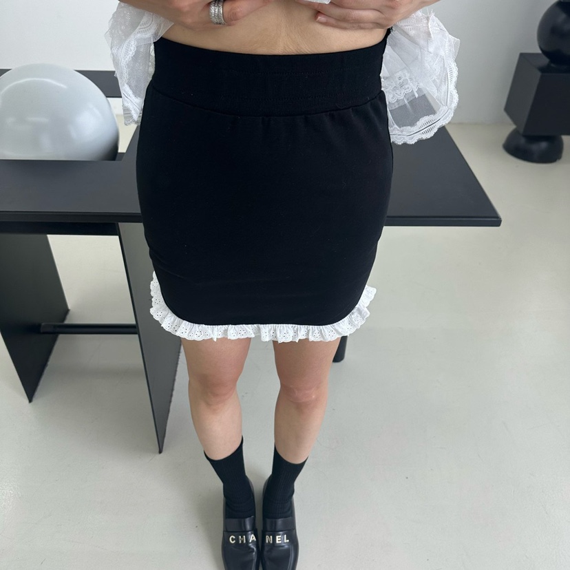 MABEL-Q直郵韓國代購㊣女裝新款熱賣休閑人氣25春夏時尚短裙SOUIT by mabel-Q短裙圖色2