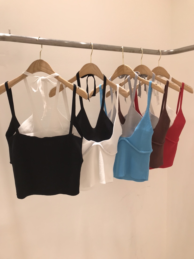 KC MARKET直郵韓國代購㊣女裝新品25春夏休閑時尚吊帶背心空吊帶/背心