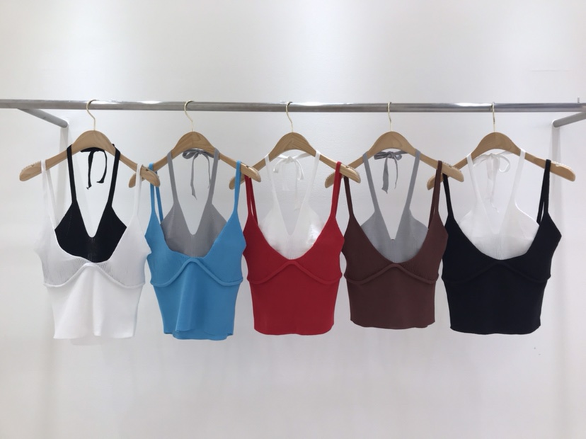 KC MARKET直郵韓國代購㊣女裝新品25春夏休閑時尚吊帶背心空吊帶/背心