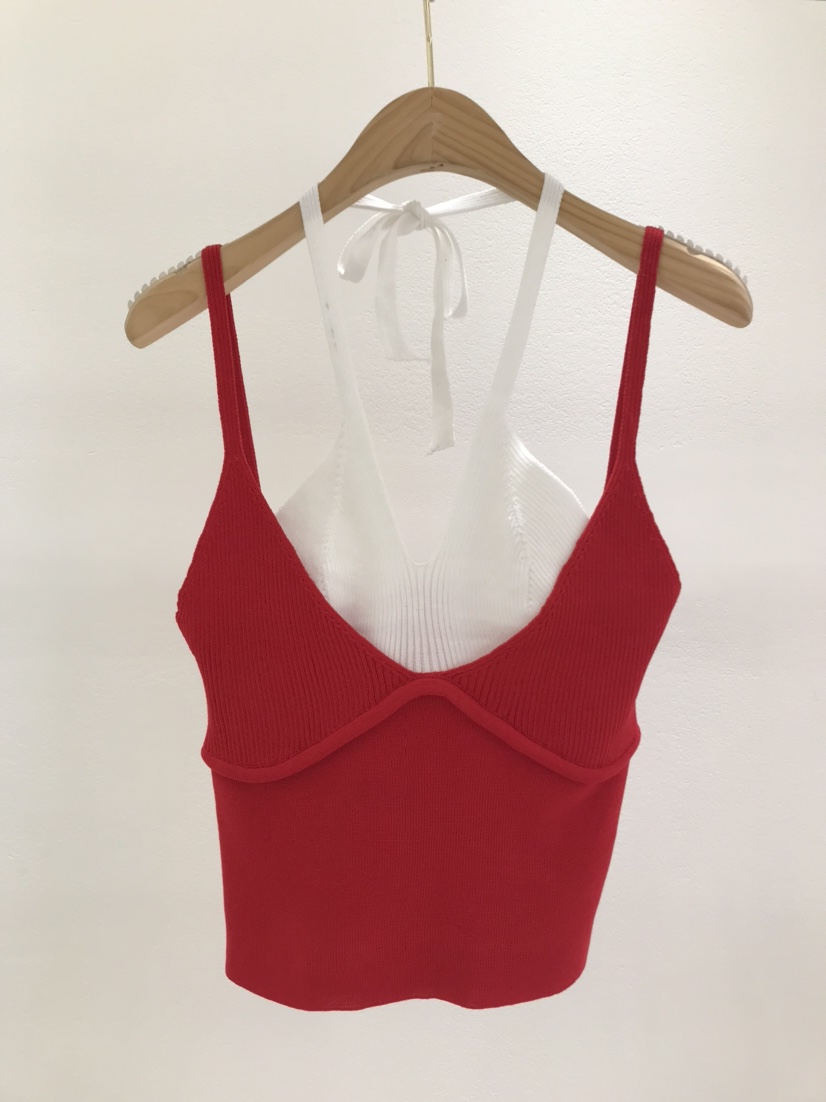 KC MARKET直郵韓國代購㊣女裝新品25春夏休閑時尚吊帶背心空吊帶/背心圖色4
