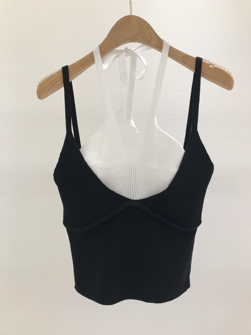 KC MARKET直郵韓國代購㊣女裝新品25春夏休閑時尚吊帶背心空吊帶/背心圖色5