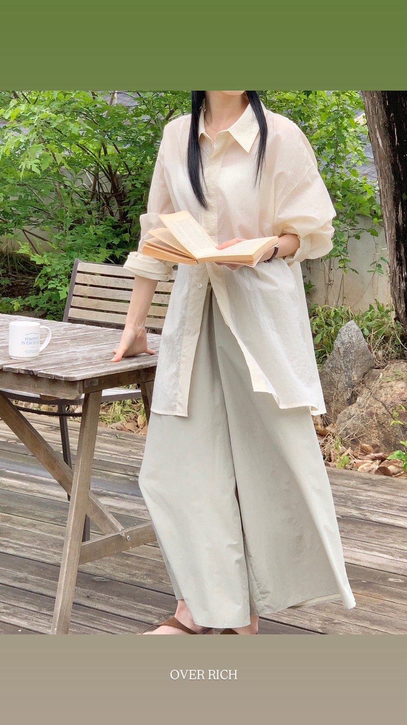 OVER RICH韓國㊣直郵東大門代購女裝新品休閑25春夏休閑褲OVER RICH休閑褲