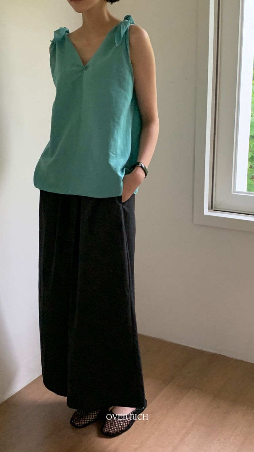 OVER RICH韓國㊣直郵東大門代購女裝新品休閑25春夏休閑褲OVER RICH休閑褲