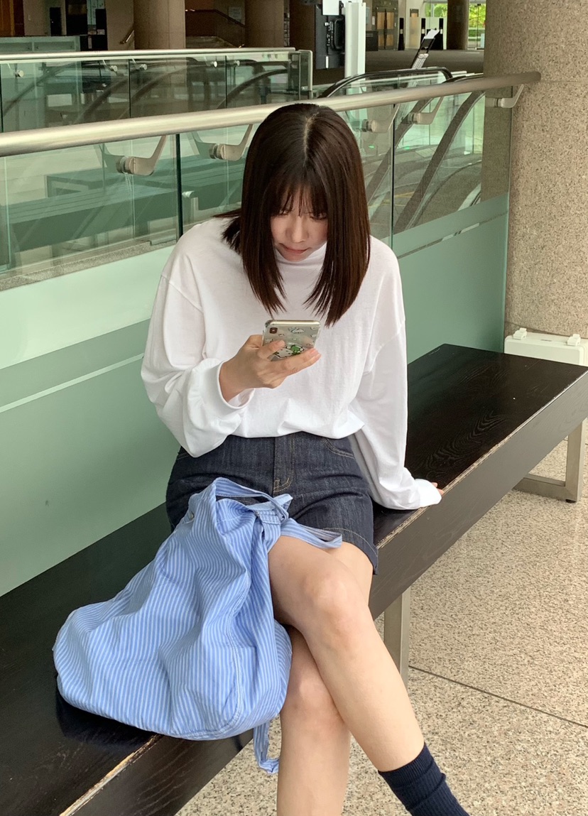 COURGETTE韓國㊣直郵東大門代購女裝新品休閑人氣25春夏長袖T恤COURGETTE長袖T恤