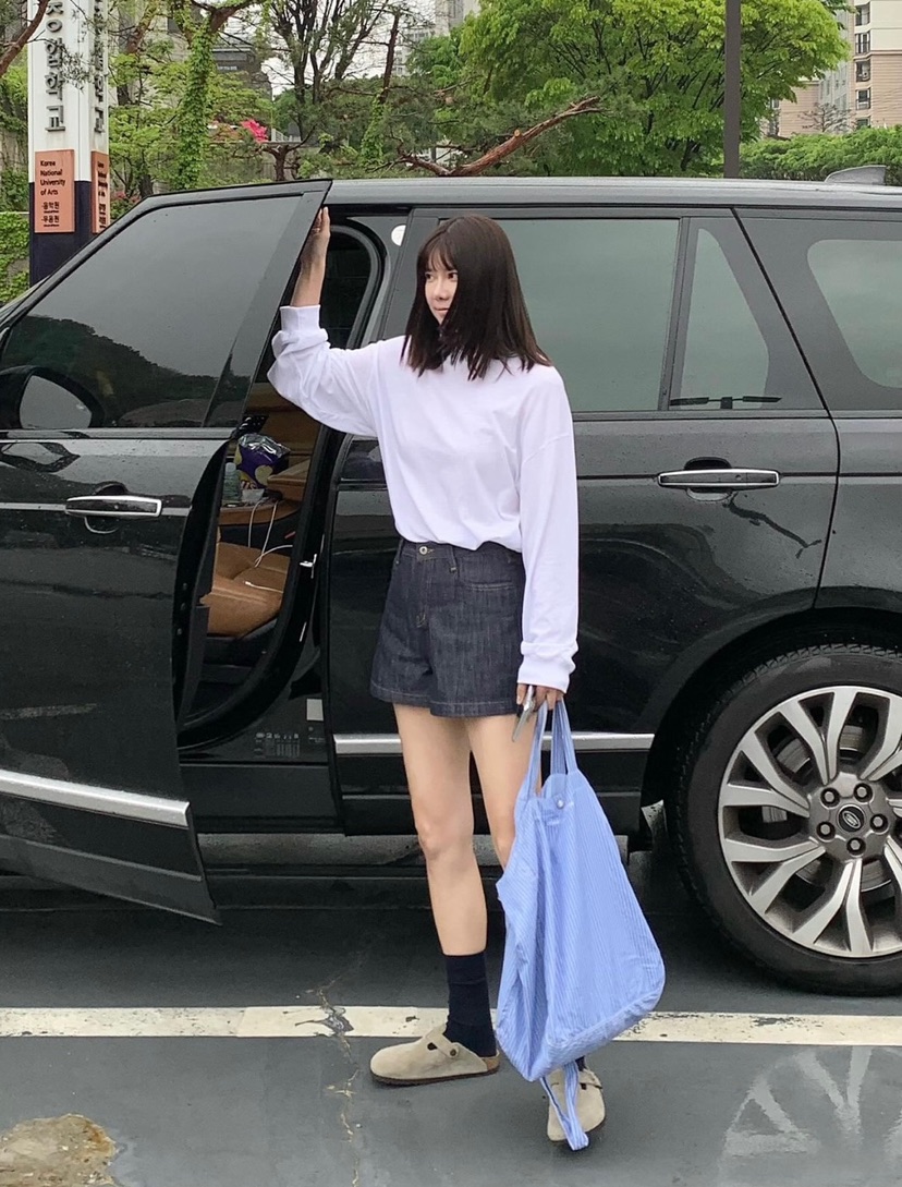 COURGETTE韓國㊣直郵東大門代購女裝新品休閑人氣25春夏長袖T恤COURGETTE長袖T恤
