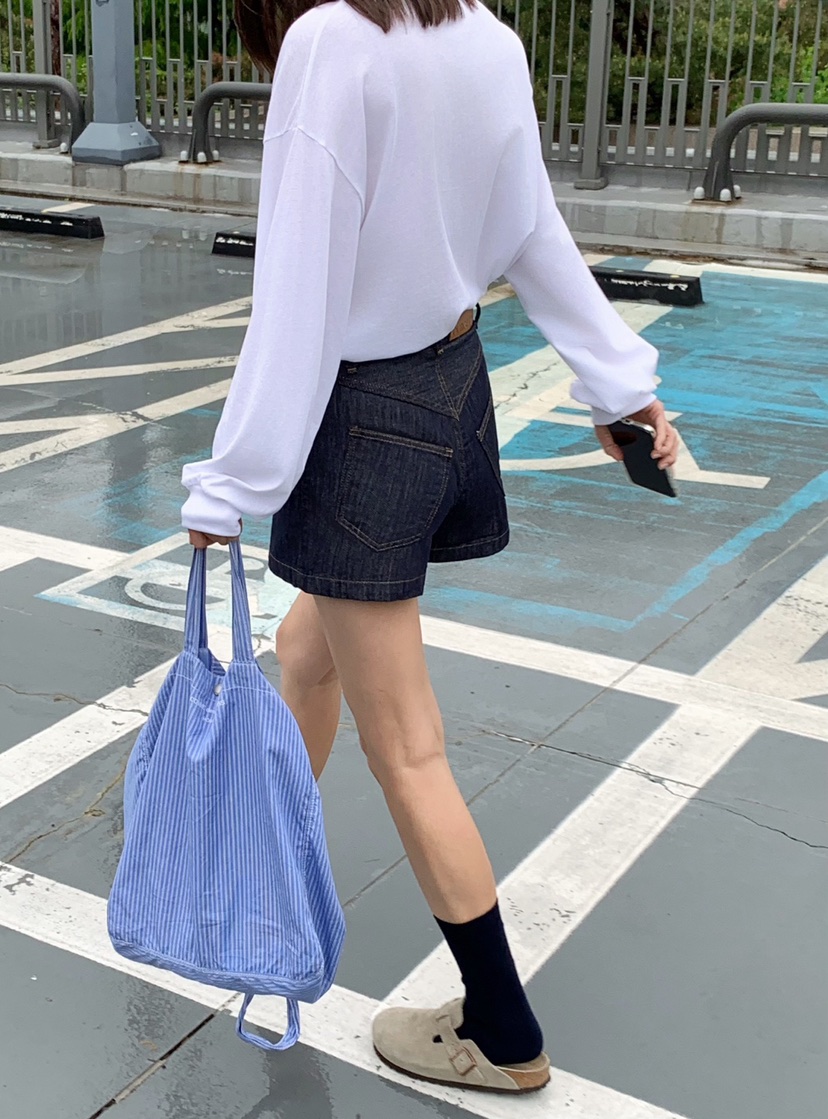 COURGETTE韓國㊣直郵東大門代購女裝新品休閑人氣25春夏長袖T恤COURGETTE長袖T恤