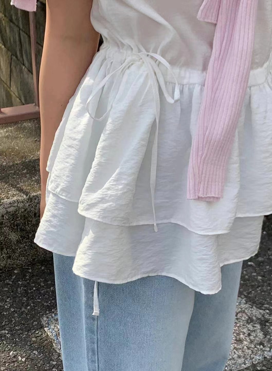 COME HERE韓國㊣直郵東大門代購女裝新品熱賣時尚襯衫蕾絲衫COME HERE襯衫/蕾絲衫