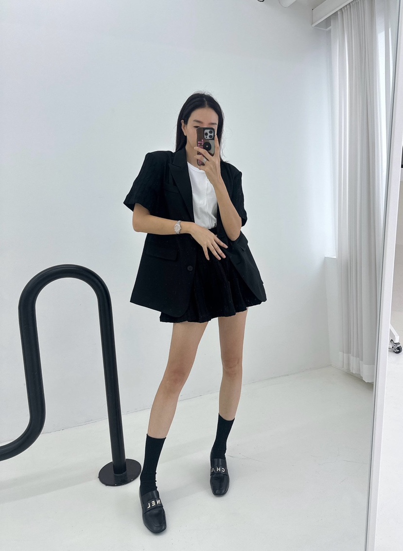 MABEL-Q韓國直郵㊣女裝新品人氣推薦休閑時尚25春夏熱賣短裙SOUIT by mabel-Q短裙