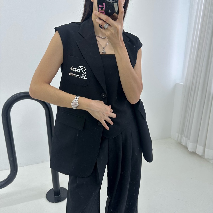 MABEL-Q韓國直郵㊣東大門實拍女裝新款時尚休閑熱賣推薦馬甲SOUIT by mabel-Q馬甲