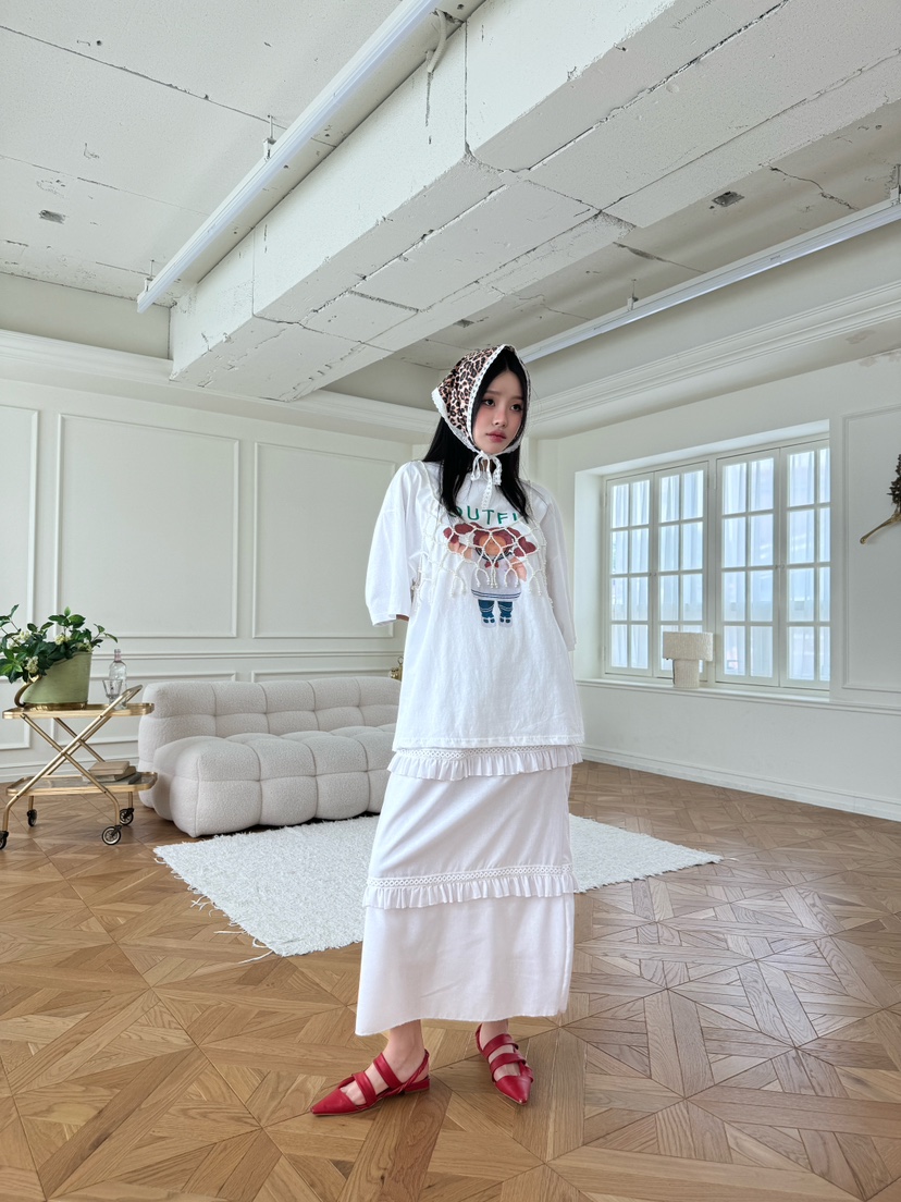 MAISONDEGLORY韓國直郵㊣女裝新品熱賣推薦25春夏長裙亞麻長款MAISON DE GLORY長裙