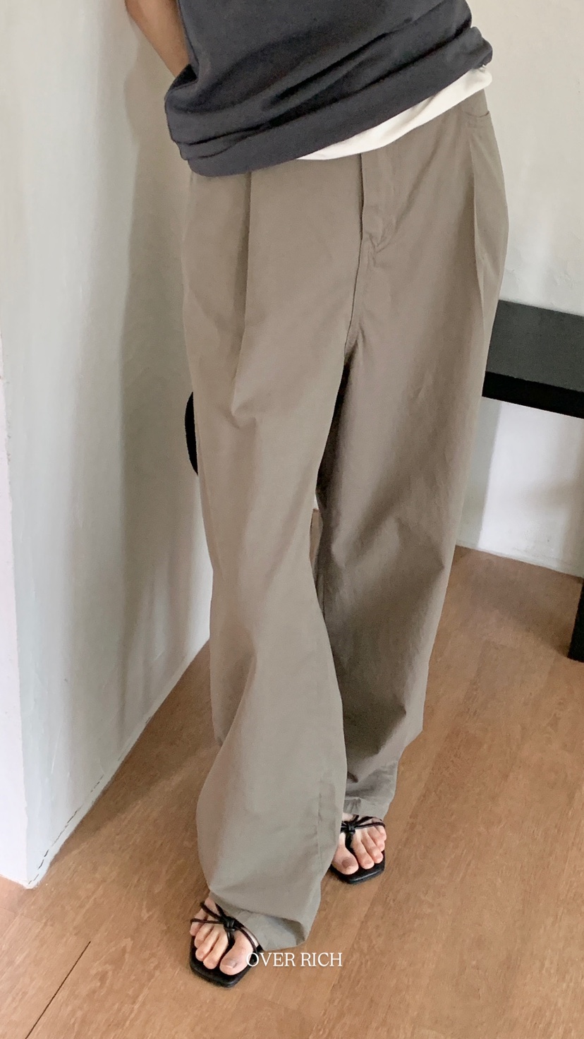 OVER RICH直郵韓國代購㊣女裝新品時尚熱賣人氣25春夏休閑褲OVER RICH休閑褲