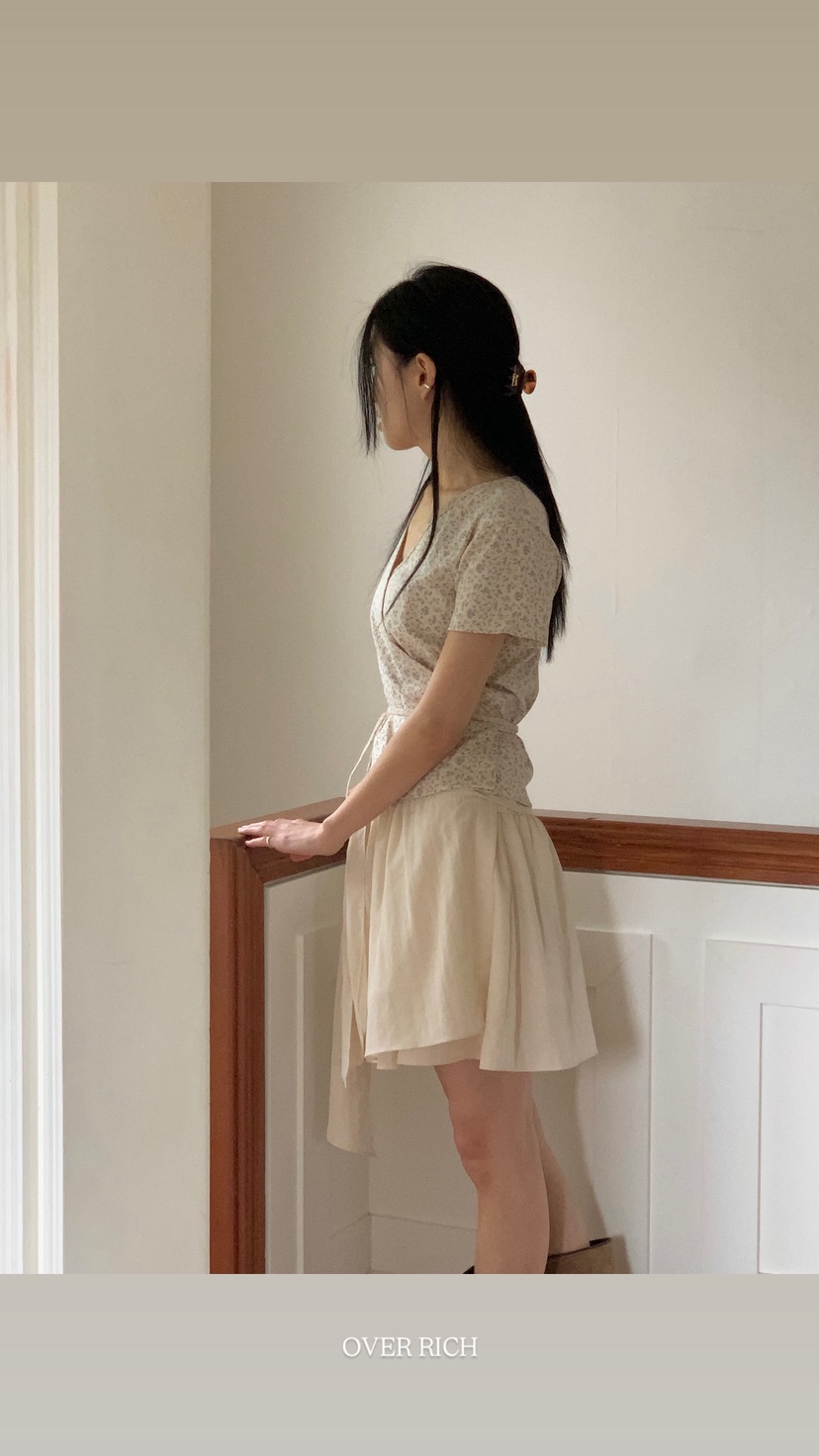 OVER RICH韓國直郵㊣東大門實拍女裝新款25春夏人氣時尚短裙OVER RICH短裙