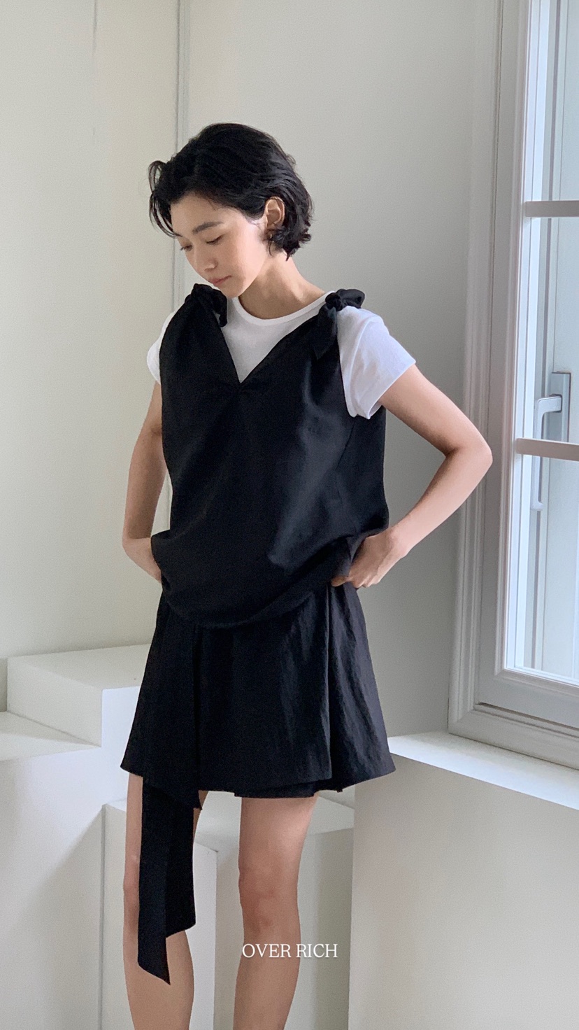 OVER RICH韓國直郵㊣東大門實拍女裝新款25春夏人氣時尚短裙OVER RICH短裙