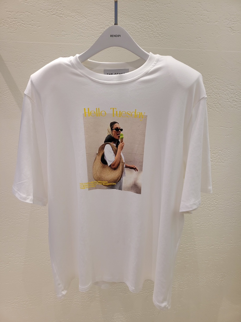 THE OTHER韓國直郵㊣東大門實拍女裝新款時尚人氣休閑推薦T恤THE OTHERT恤圖色2