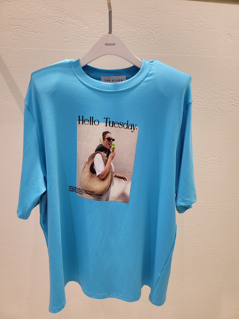 THE OTHER韓國直郵㊣東大門實拍女裝新款時尚人氣休閑推薦T恤THE OTHERT恤圖色3