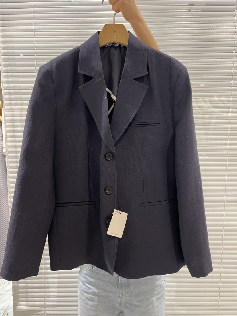 FF韓國㊣直郵東大門代購女裝新品25春夏熱賣時尚推薦夾克亞麻FF/SUNDAY夾克圖色3