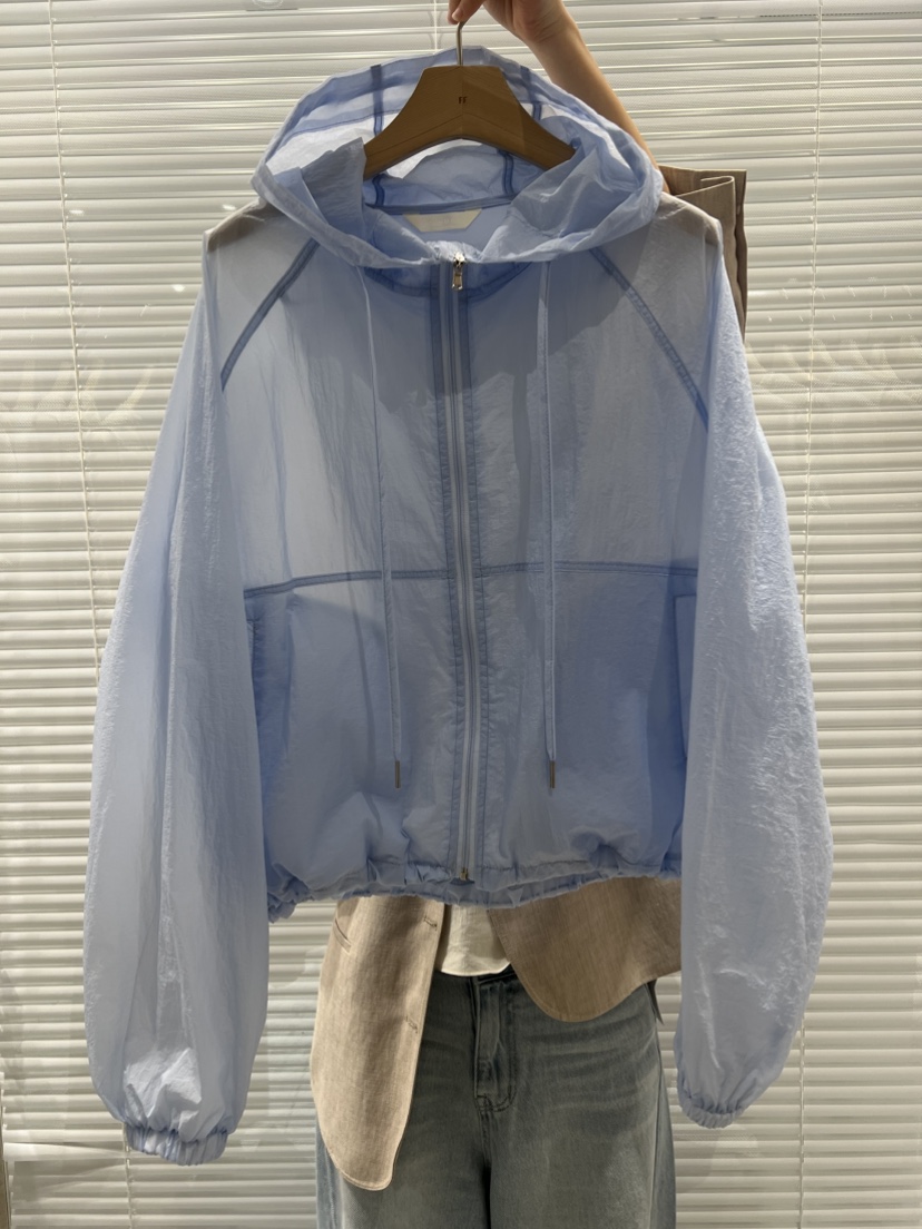 FF韓國直郵㊣女裝新品推薦休閑熱賣時尚25春夏人氣夾克連帽衫FF/SUNDAY夾克圖色3