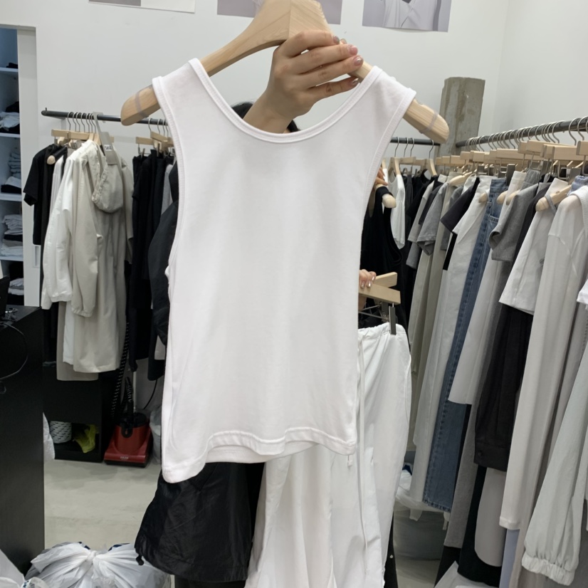 RECOVER-OT韓國直郵㊣女裝新款推薦25春夏休閑吊帶背心假兩件RECOVER/MOMENT吊帶/背心