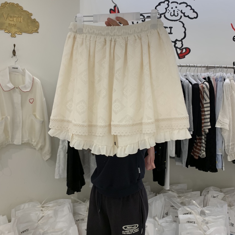 VENTI韓國㊣直郵東大門代購女裝新款時尚休閑25春夏熱賣短褲VENTI短褲