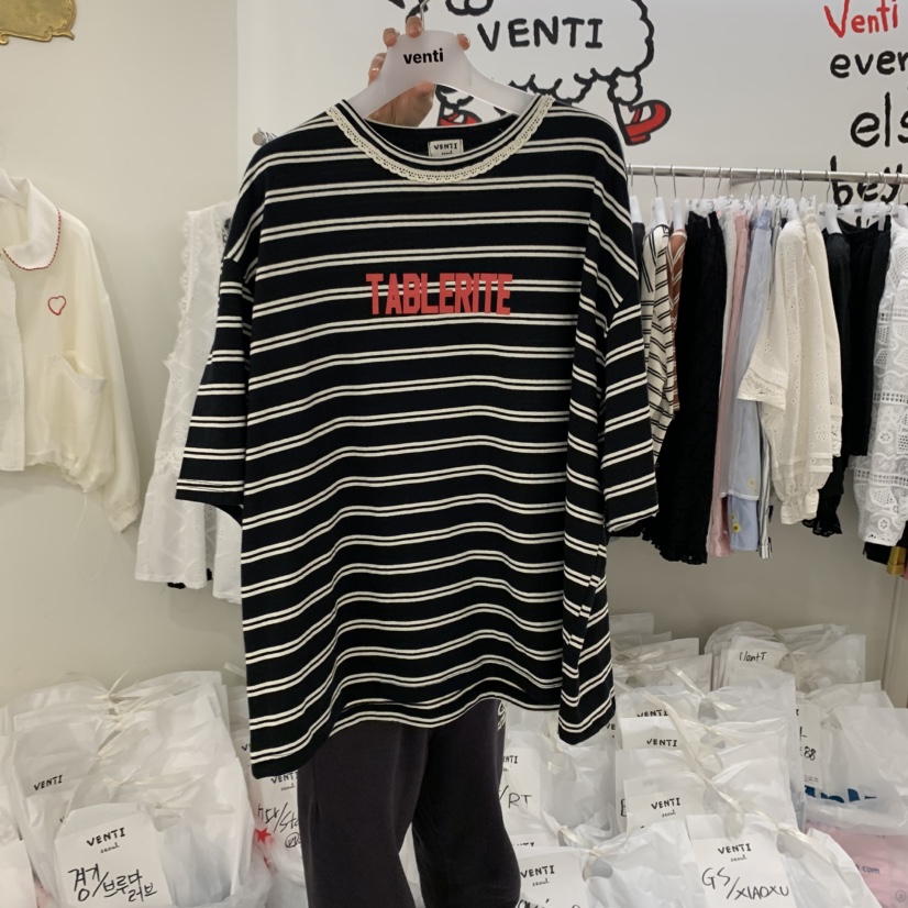 VENTI韓國㊣直郵東大門代購女裝新品推薦25春夏人氣熱賣T恤VENTIT恤圖色3