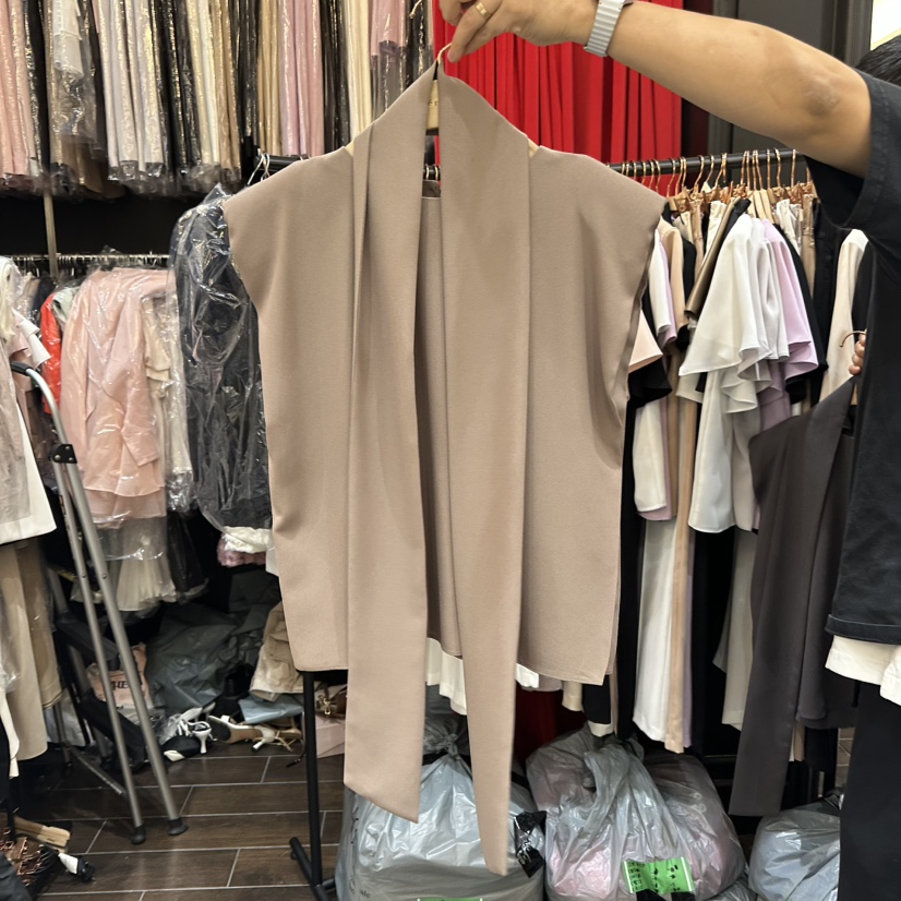 HERISH-HAUTE直郵韓國代購㊣女裝新品休閑時尚吊帶背心含圍巾HERISH-HAUTE吊帶/背心圖色1
