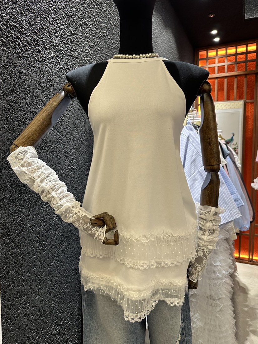 UNICO-p韓國直郵㊣東大門實拍女裝新款人氣休閑吊帶背心蕾絲UNICO-p吊帶/背心