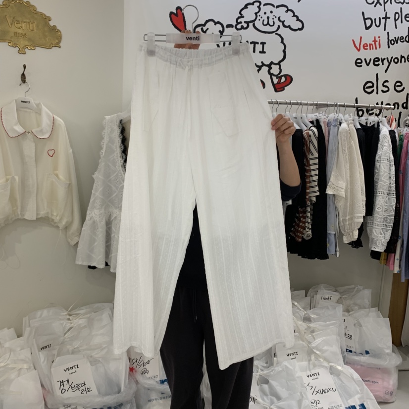 VENTI韓國直郵㊣女裝新品熱賣人氣推薦25春夏休閑時尚休閑褲VENTI休閑褲圖色1