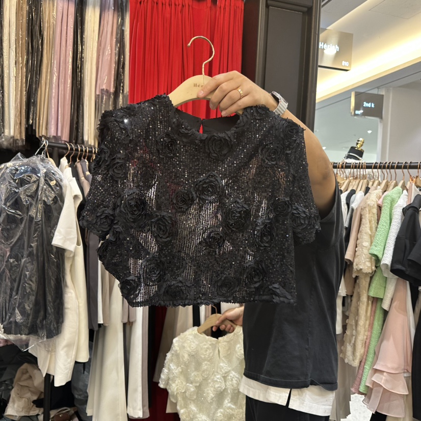 HERISH-HAUTE韓國直郵㊣女裝新品推薦人氣熱賣休閑襯衫蕾絲衫HERISH-HAUTE襯衫/蕾絲衫圖色2
