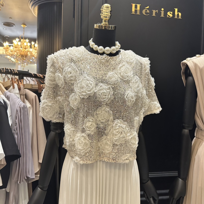 HERISH-HAUTE韓國直郵㊣女裝新品推薦人氣熱賣休閑襯衫蕾絲衫HERISH-HAUTE襯衫/蕾絲衫圖色3