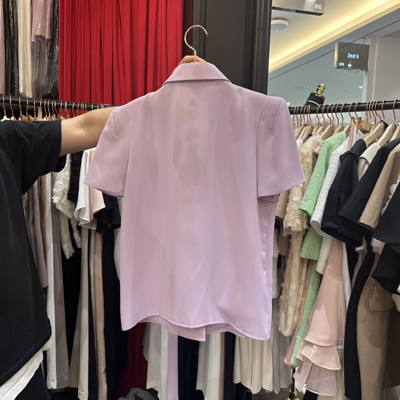 HERISH-HAUTE韓國直郵㊣女裝新品熱賣休閑時尚25春夏襯衫蕾絲衫HERISH-HAUTE襯衫/蕾絲衫