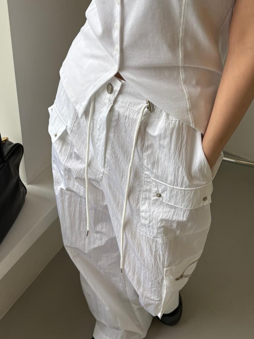 Verbena韓國㊣直郵東大門代購女裝新品人氣休閑褲工裝褲拉鏈Verbena休閑褲
