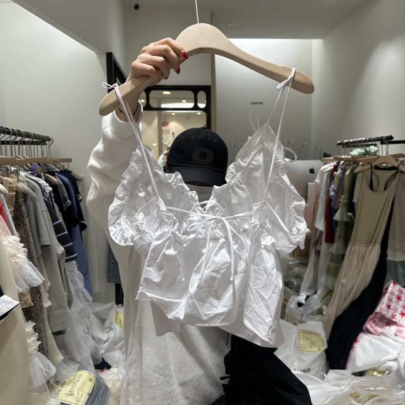 THEMORYPARK韓國直郵㊣東大門實拍女裝新款25春夏時尚吊帶背心THE MORY PARK吊帶/背心