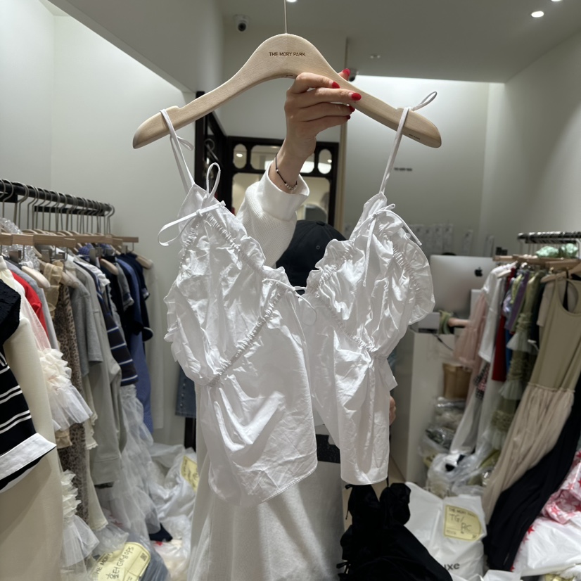 THEMORYPARK韓國直郵㊣東大門實拍女裝新款25春夏時尚吊帶背心THE MORY PARK吊帶/背心圖色1