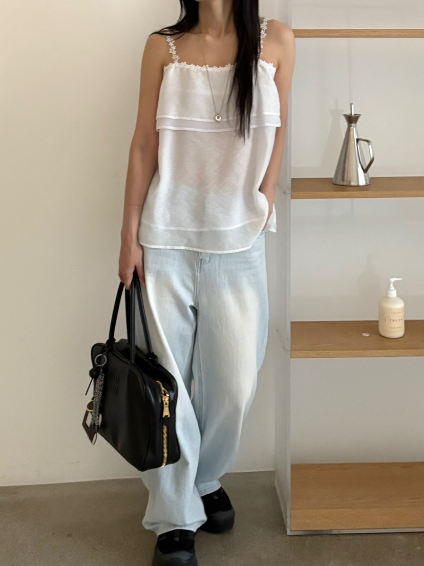 Verbena直郵韓國代購㊣女裝新款推薦時尚人氣休閑25春夏吊帶背心Verbena吊帶/背心