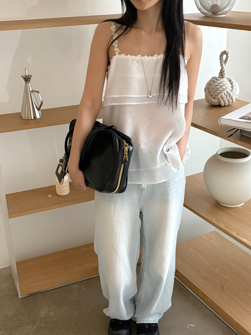 Verbena直郵韓國代購㊣女裝新款推薦時尚人氣休閑25春夏吊帶背心Verbena吊帶/背心