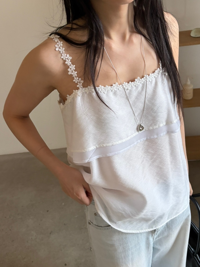 Verbena直郵韓國代購㊣女裝新款推薦時尚人氣休閑25春夏吊帶背心Verbena吊帶/背心