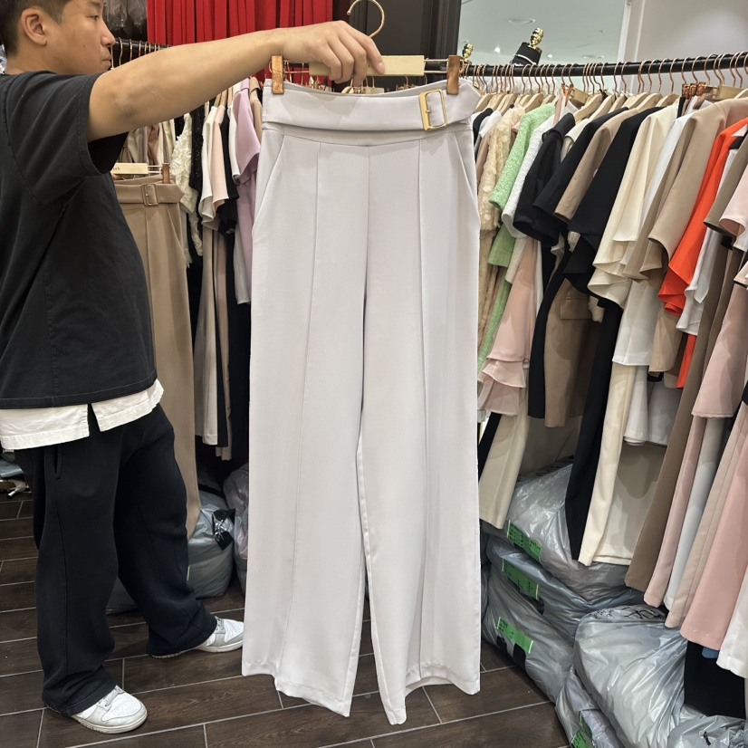 HERISH-HAUTE韓國直郵㊣東大門實拍女裝新品25春夏休閑褲腰帶HERISH-HAUTE休閑褲圖色4