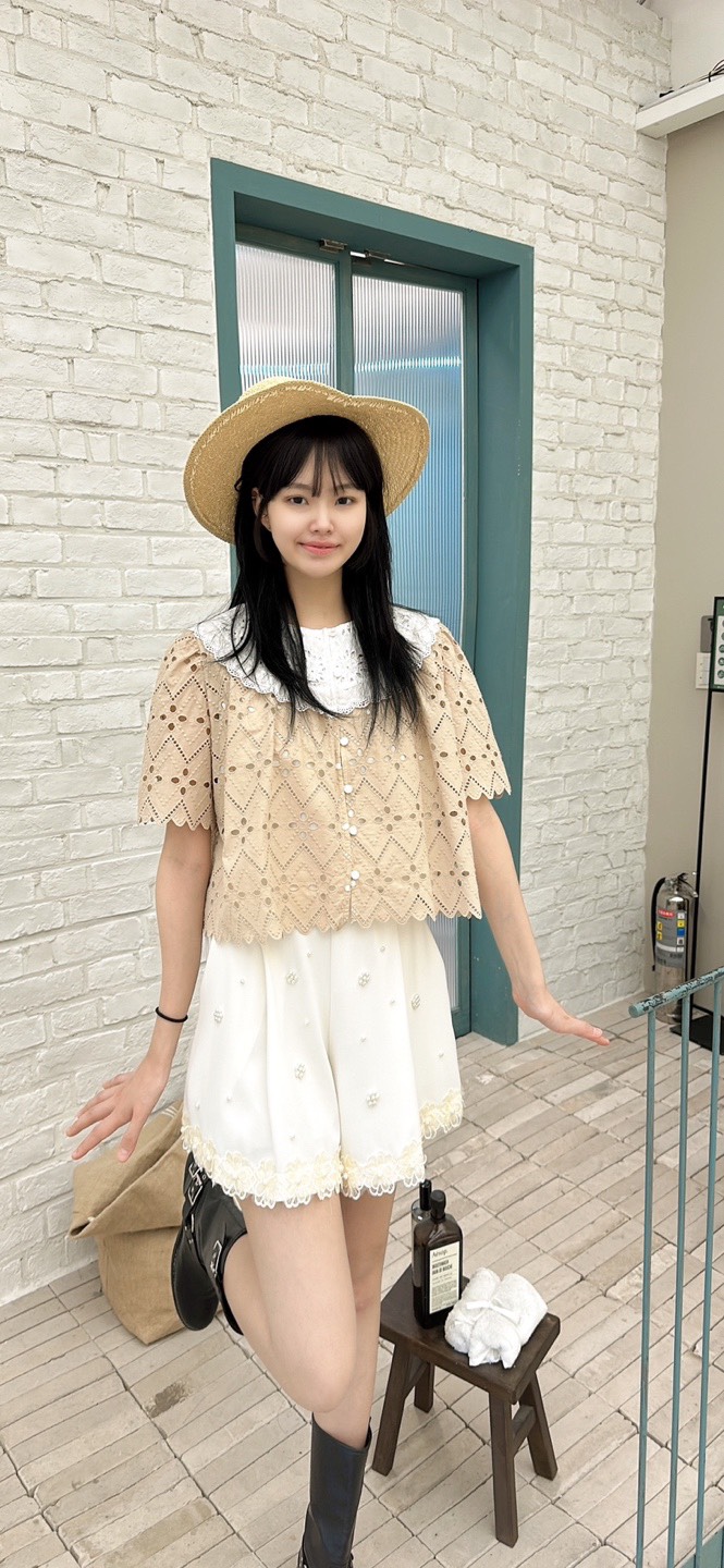 YARD韓國直郵㊣女裝新品時尚熱賣25春夏人氣推薦襯衫蕾絲衫YARD襯衫/蕾絲衫