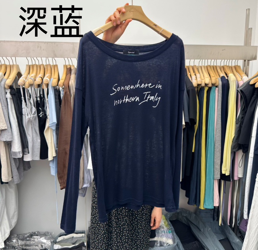 SPECIAL韓國直郵㊣東大門實拍女裝新款人氣時尚休閑長袖T恤SPECIAL長袖T恤圖色9