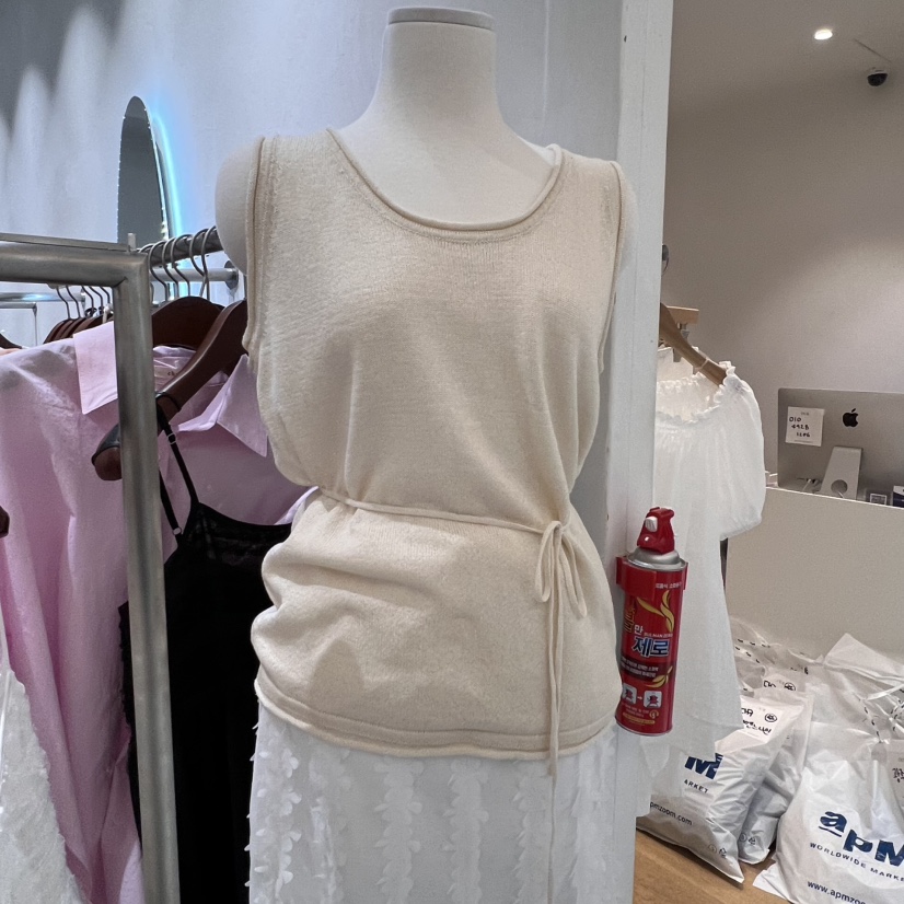 CHAE直郵韓國代購㊣女裝新品25春夏時尚人氣吊帶背心含腰繩CHAE吊帶/背心