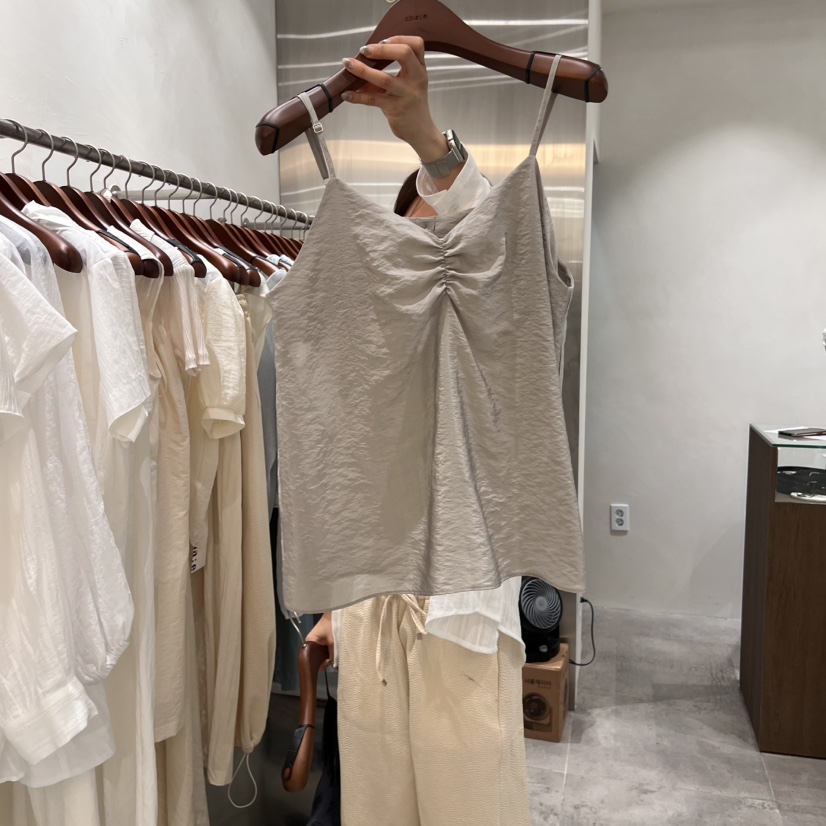 CHAE韓國直郵㊣東大門實拍女裝新品推薦時尚25春夏吊帶背心CHAE吊帶/背心圖色2