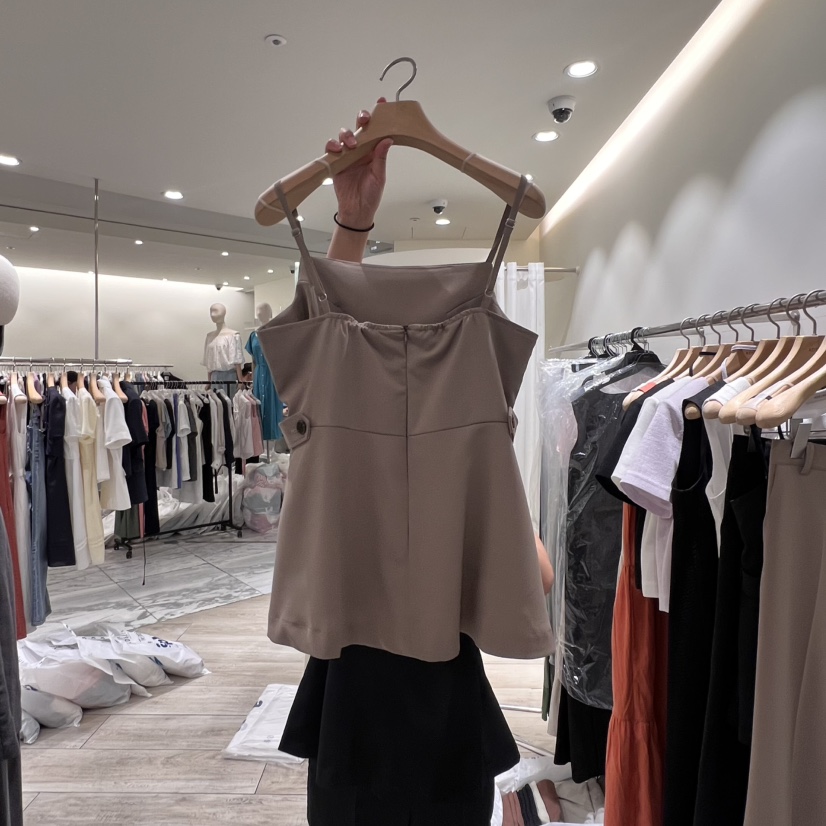 ADELINE韓國㊣直郵東大門代購女裝新品推薦休閑時尚吊帶背心ADELINE吊帶/背心