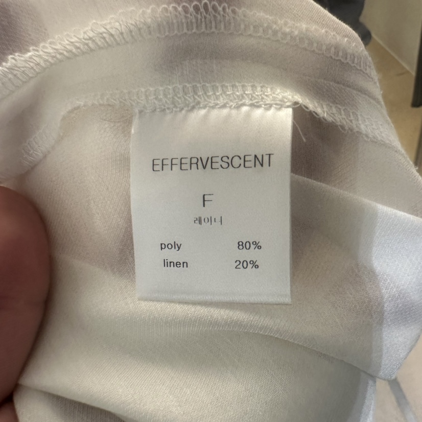 EFFERVESCENT韓國直郵㊣女裝新品時尚推薦休閑襯衫蕾絲衫亞麻evc/effervescent襯衫/蕾絲衫