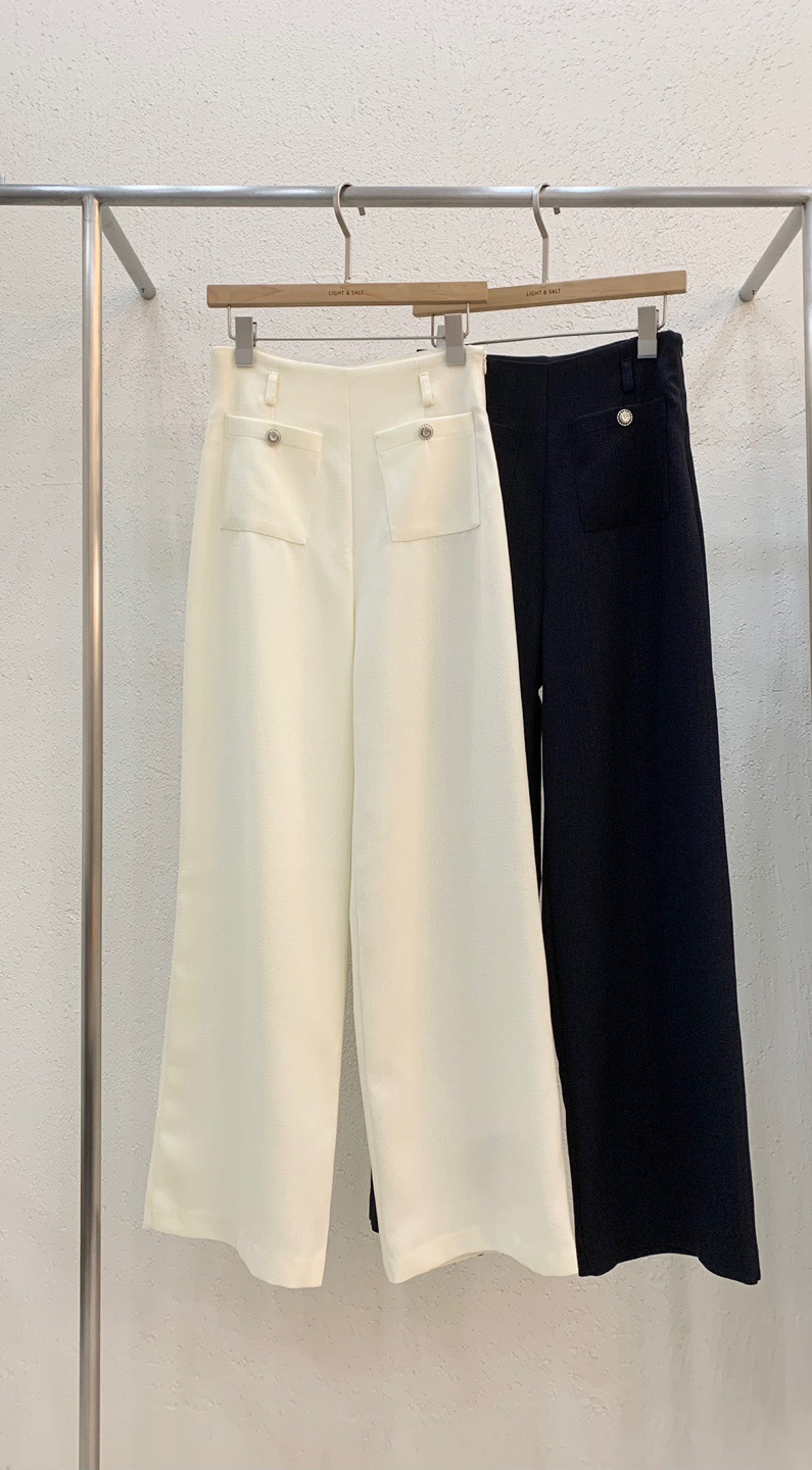 LIGHT AND SALT韓國直郵㊣女裝新款25春夏休閑休閑褲粗花呢LIGHT AND SALT休閑褲