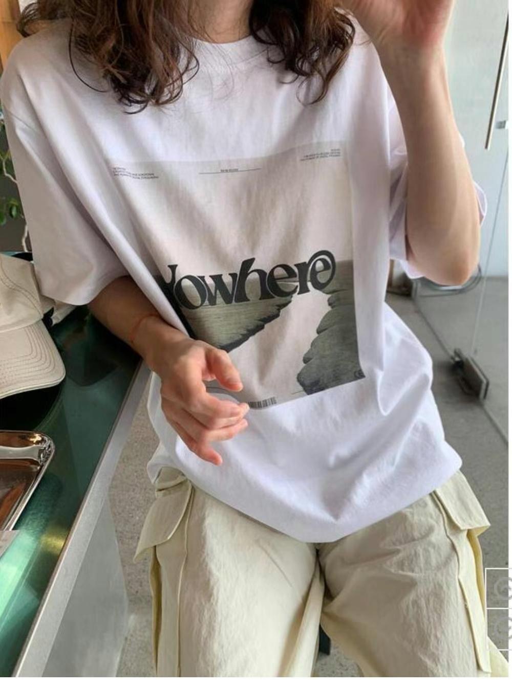 Robe韓國直郵㊣女裝新品時尚休閑人氣推薦25春夏熱賣T恤RobeT恤