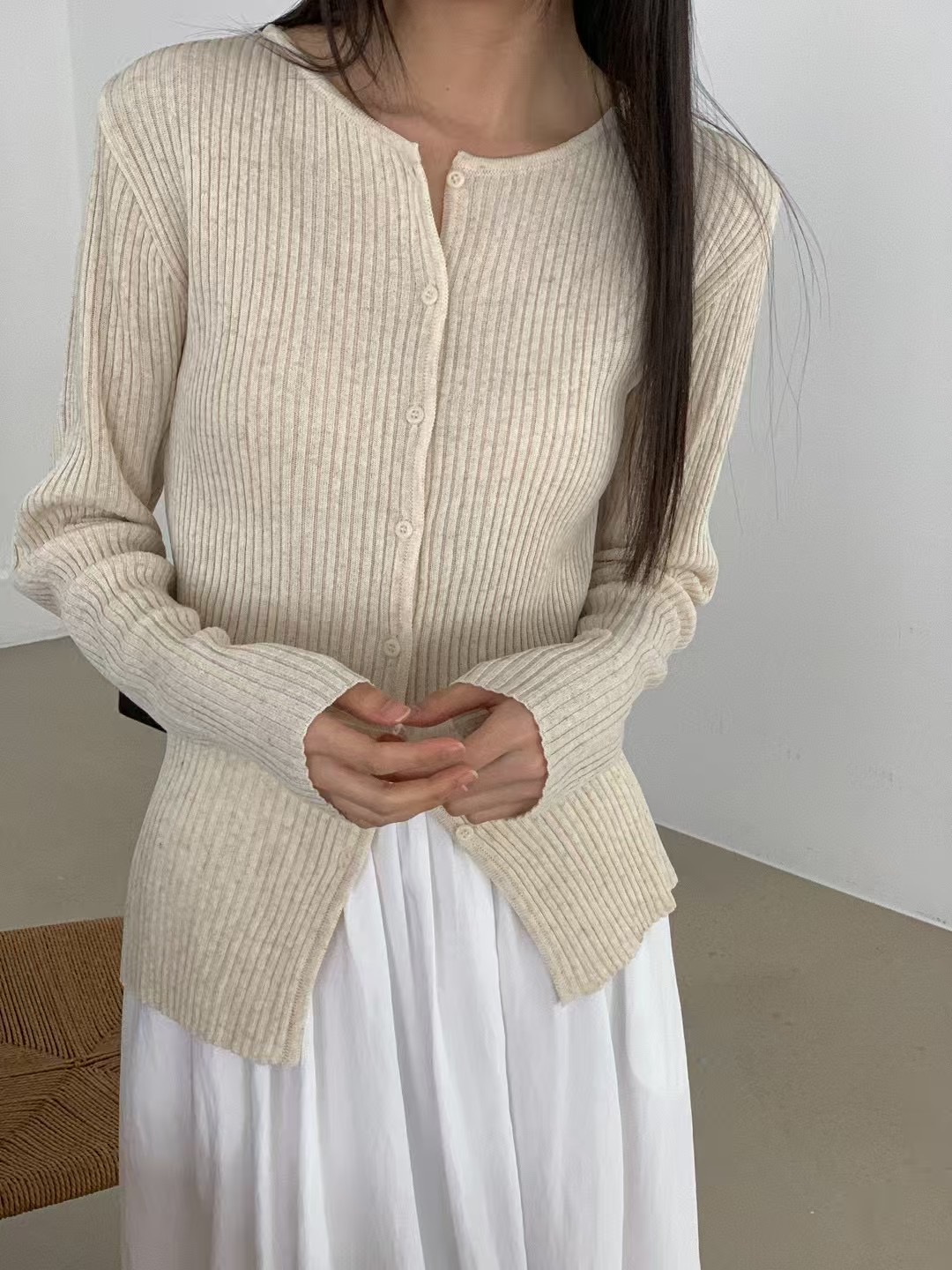 LURE韓國直郵㊣東大門實拍女裝新款時尚休閑25春夏熱賣針織衫LURE針織衫圖色3