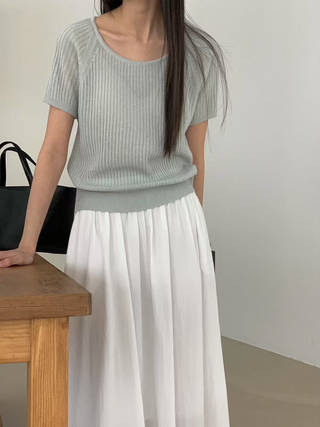 LURE直郵韓國代購㊣女裝新品時尚25春夏推薦人氣休閑針織衫LURE針織衫