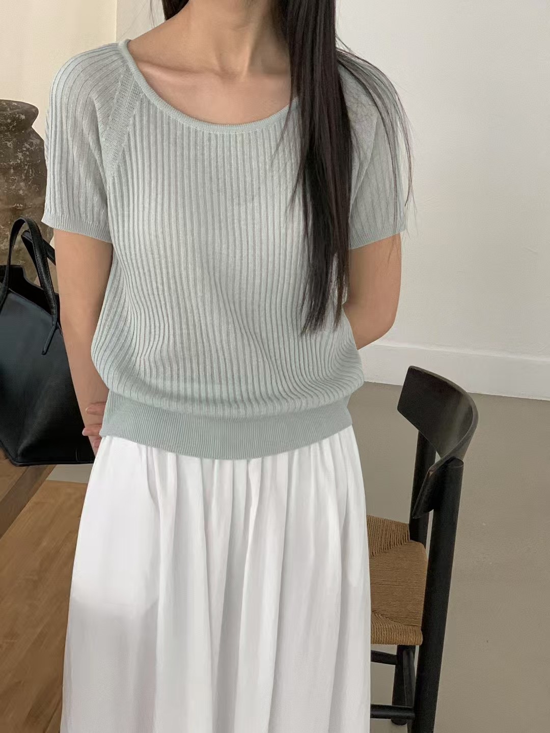 LURE直郵韓國代購㊣女裝新品時尚25春夏推薦人氣休閑針織衫LURE針織衫圖色2
