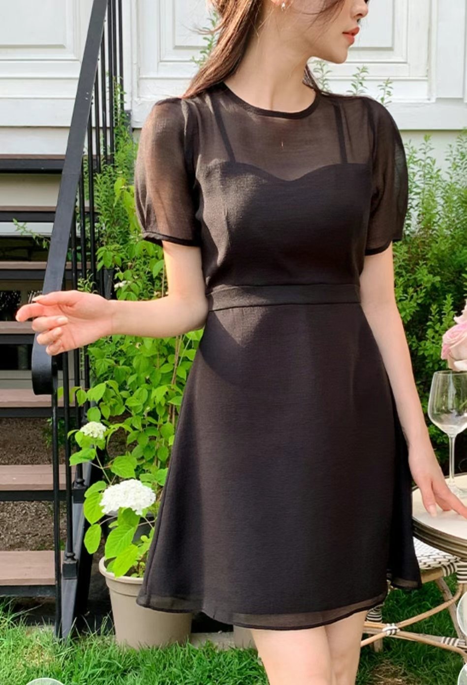 MELLO直郵韓國代購㊣女裝新品人氣休閑推薦25春夏時尚連衣裙MELLO連衣裙